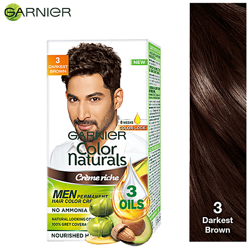 Garnier Men Color Naturals - Shade 3, Darkest Brown, 67.5 g  