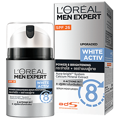 Loreal Paris Men Expert White Activ Whitening Moisturing Fluid, 50 ml