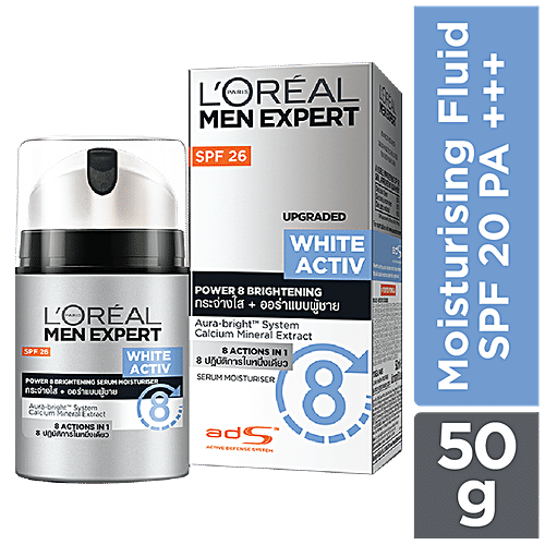 Loreal Paris Men Expert White Activ Whitening Moisturing Fluid, 50 ml