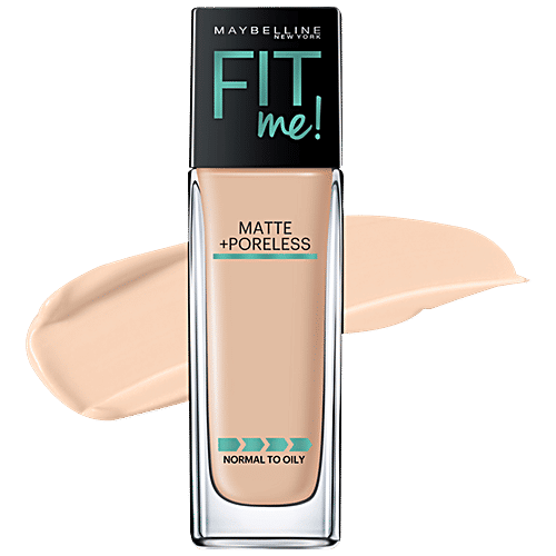 Maybelline New York Fit Me Matte+Poreless Liquid Foundation, 30 ml 120 Classic Ivory 