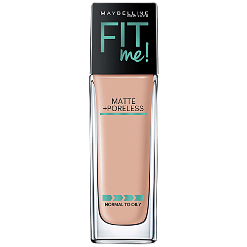 Maybelline New York Fit Me Matte+Poreless Liquid Foundation, 30 ml 125 Nude Beige 