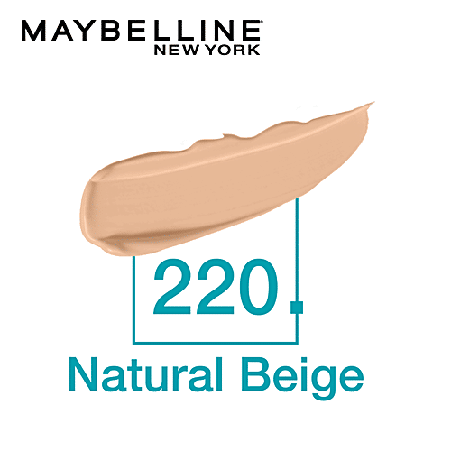 Maybelline New York Fit Me Matte+Poreless Liquid Foundation, 30 ml 220 Natural Beige 