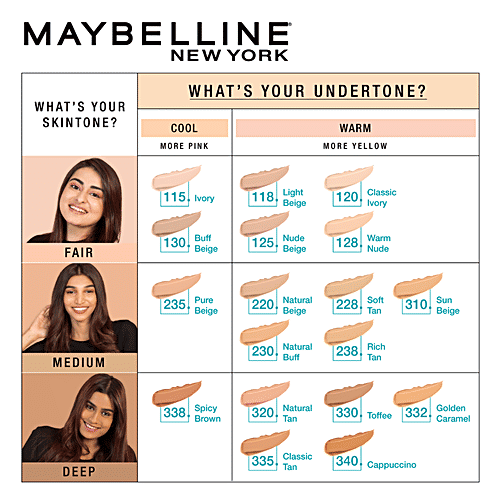 Maybelline New York Fit Me Matte+Poreless Liquid Foundation, 30 ml 320 Natural Tan 