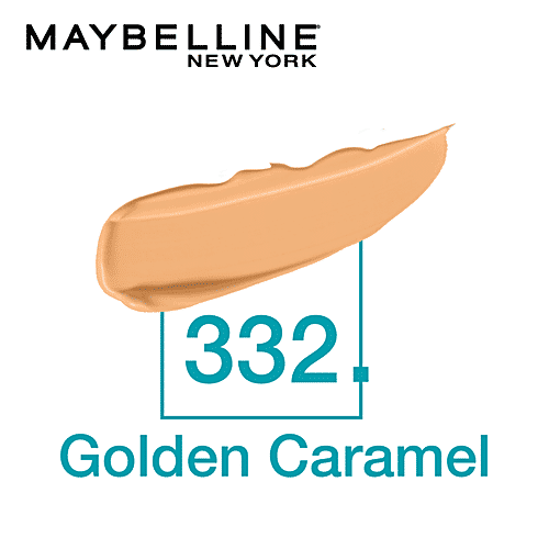 Maybelline New York Fit Me Matte+Poreless Liquid Foundation, 30 ml 332 Golden Caramel 