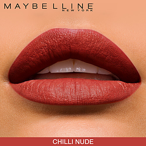 Maybelline New York Color Sensational Creamy Matte Lipstick, 3.9 g Chilli Nude 