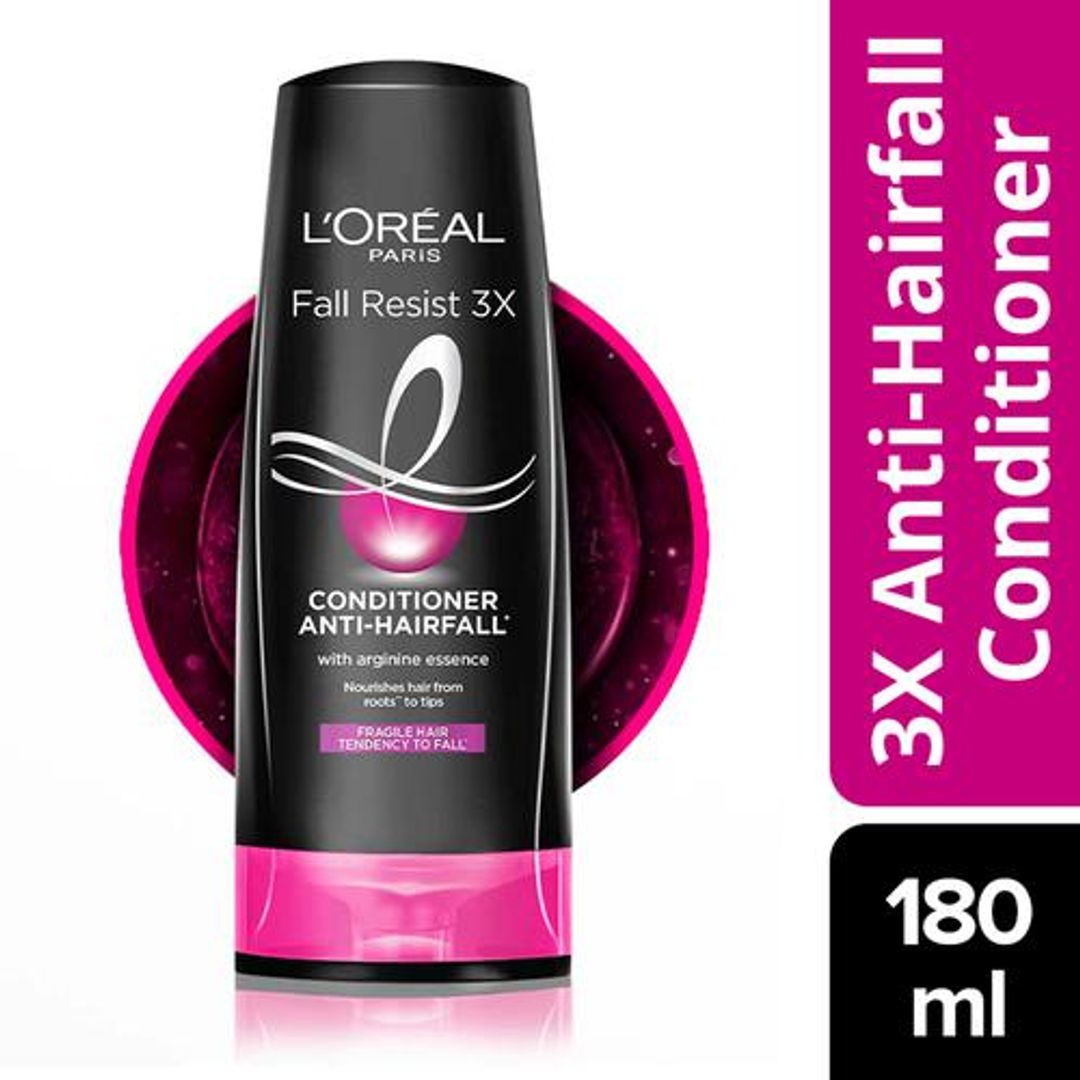 Loreal Paris Fall Resist 3X Anti-Hairfall Conditioner, 180 ml 