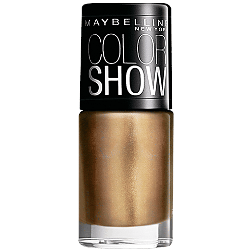 Maybelline New York Color Show Nail Enamel, 6 ml Bold Gold Chip Resistant