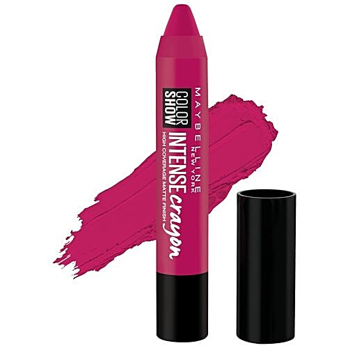 Maybelline New York Color Show Intense Lip Crayon, 3.5 g Fierce Fuchsia 