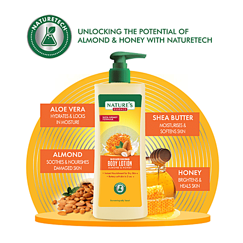 Natures Essence Nourishing Body Lotion - Almond & Honey, 400 ml
