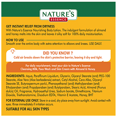 Natures Essence Nourishing Body Lotion - Almond & Honey, 400 ml