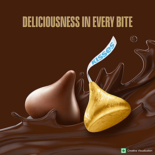 Hershey's Kisses Milk Chocolate, 36 g  Melt-In-Mouth Chocolates, Individually Wrapped