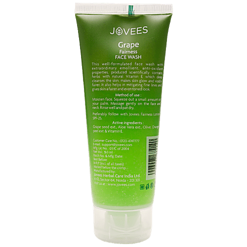 Buy Jovees Grape Fairness Face Wash Online at Best Price of Rs 110