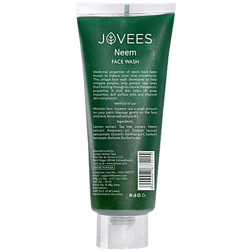 Buy Jovees Neem Face Wash Online at Best Price of Rs 96 bigbasket