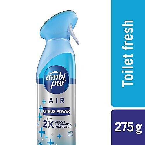 Ambipur Toilet Fresh Air Freshener Spray - Citrus Power, 275 g  Upto 2X Odour Eliminating Ingredients