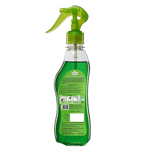 The Green.Company Liquid Glass Cleaner - Super Clear, Schevaran, 250 ml Bottle Non Toxic