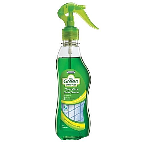 The Green.Company Liquid Glass Cleaner - Super Clear, Schevaran, 250 ml Bottle Non Toxic