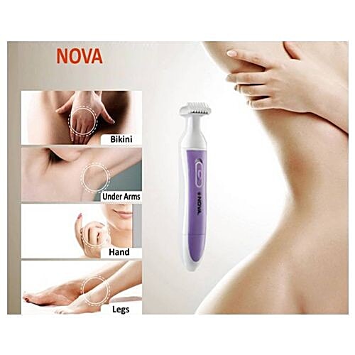 Nova NLS 550 Sensitive Touch Cordless Trimmer For Women, 1 pc  Prime Technology, Water Proof