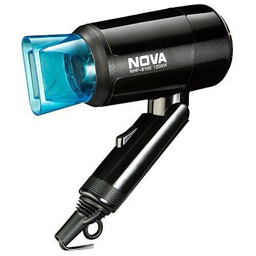 Nova NHP 8105 Silky Shine Hot & Cold Foldable Hair Dryer - 1200 Watt, 1 pc Safety Protection