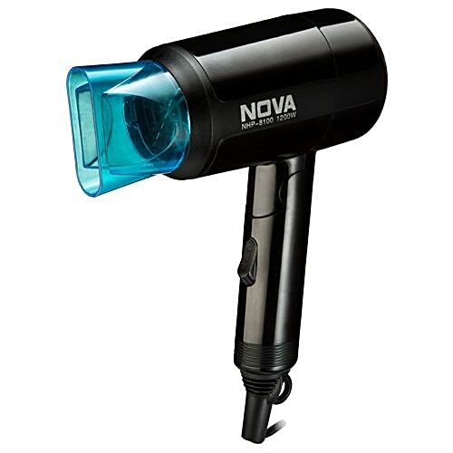 Nova NHP 8105 Silky Shine Hot & Cold Foldable Hair Dryer - 1200 Watt, 1 pc Safety Protection