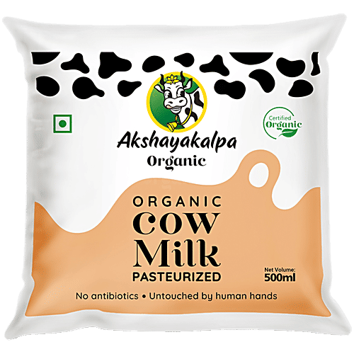Buy AKSHAYAKALPA Organic Cow Milk Pasteurized Online at Best Price of