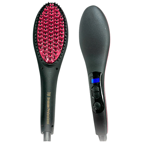 Bronson professional Simply Straight/Straight Artifact Ceramic Hair Straight Brush - Colour May Vary, 1 pc  Ceramic Coated Bristles