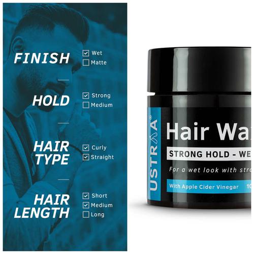 Buy Ustraa Hair Wax For Men - Wet Look & Strong Hold, With Apple Cider  Vinegar Online at Best Price of Rs 399 - bigbasket