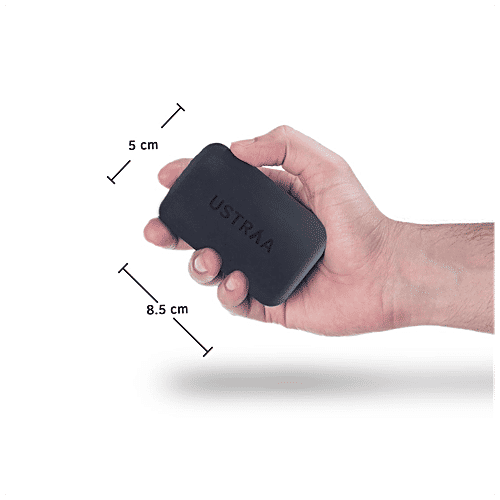 Ustraa Ammunition Cologne Soap - For Men, Anti-Bacterial, With Charcoal & Bay Leaf, 125 g (Pack of 3) Sulphate & Paraben Free