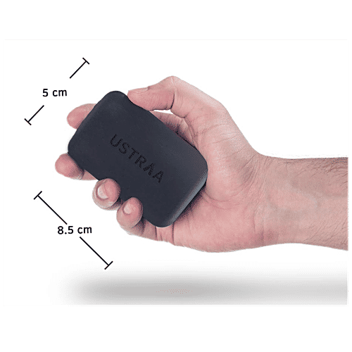 Ustraa Ammunition Cologne Soap - For Men, Anti-Bacterial, With Charcoal & Bay Leaf, 125 g (Pack of 3) Sulphate & Paraben Free