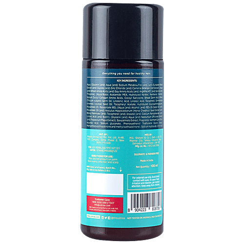 Ustraa Hair Growth Vitalizer - Complete Hair Care & Hair Loss Defence, For Men, 100 ml  Contains Omega 3 & 6, Keratin & Collagen