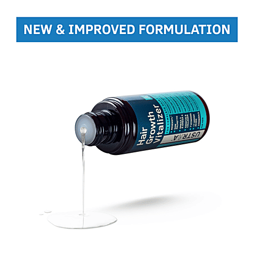 Ustraa Hair Growth Vitalizer - Complete Hair Care & Hair Loss Defence, For Men, 100 ml  Contains Omega 3 & 6, Keratin & Collagen