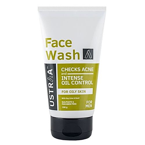 USTRAA Face Wash Oily Skin & Face Scrub De-Tan, 100 g Pack of 2 