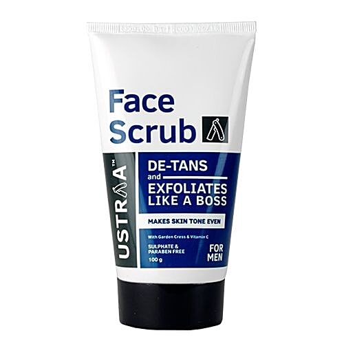 USTRAA Face Wash Oily Skin & Face Scrub De-Tan, 100 g Pack of 2 