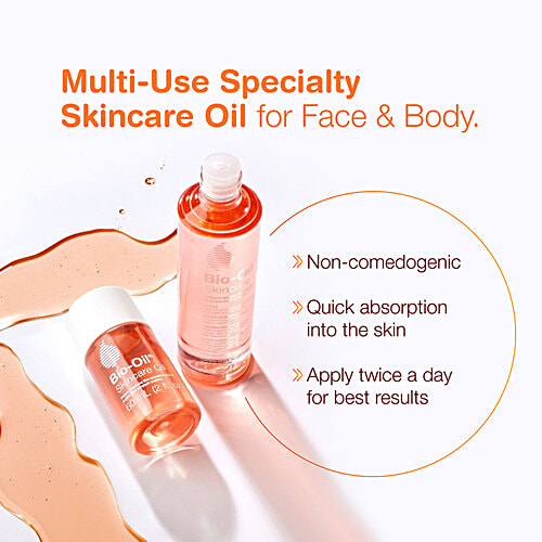 Bio-Oil Original Face & Body Oil, For Glowing Skin With Vitamin A & E, All Skin Types, 200 ml Suitable For Acne Scar Removal, Pigmentation, Dark Spots & Stretch Marks & Ageing Signs