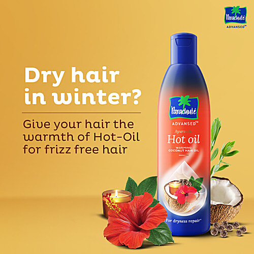 Buy Parachute Advansed Ayurvedic Warming Coconut Hot Hair Oil For