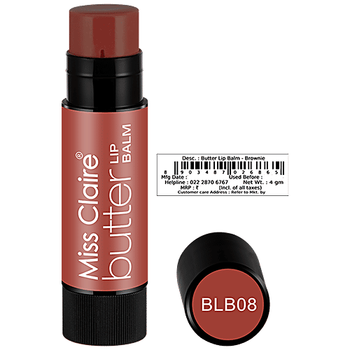 Miss Claire Butter Lip Balm, 4 g Brownie Bl08 