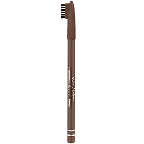 Miss Claire Waterproof Eyebrow Pencil, 1 pc 02 Dark Brown Smooth, Rich & Smudge Resistant