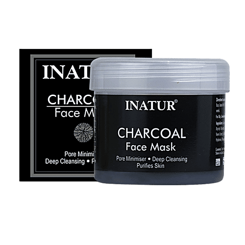 Inatur Charcoal Face Mask, 125 g