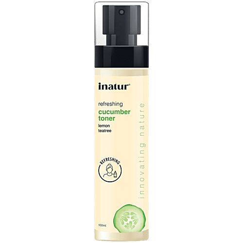 Inatur Toner Facial Mist - Cucumber, For All Skin Type, Paraben Free & PH Balanced, 100 ml Paraben Free & PH Balanced