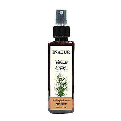 INATUR  Vetiver Hydrosol Floral Water, 100 ml  