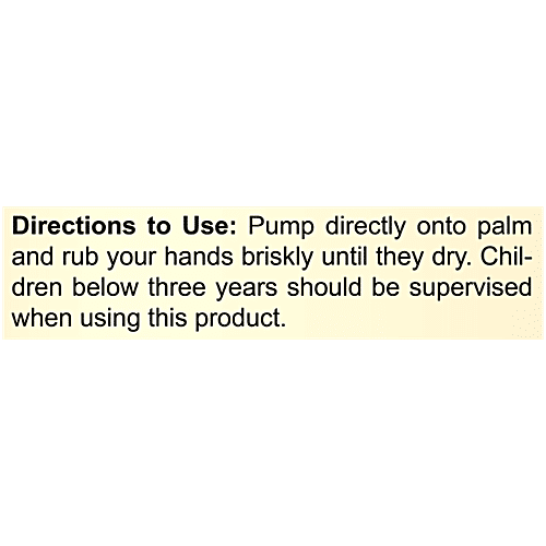 Inatur Refreshing Hand Sanitizer - Lemon Extract, Alcohol Based, Kills 99.9% Germs, 500 ml