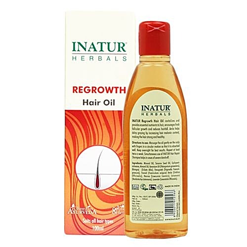 INATUR  Regrowth Hair Oil, 100 ml  