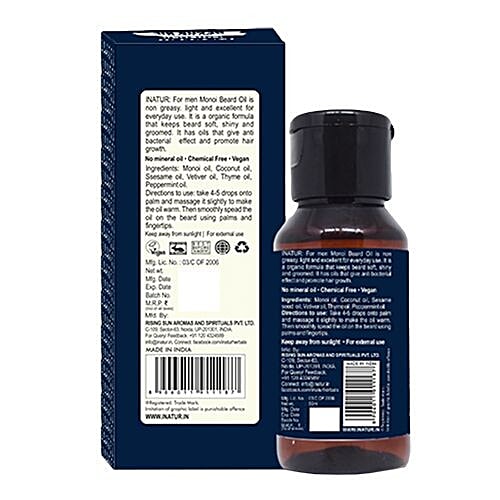 INATUR  Men Monoi Beard Oil, 50 ml  