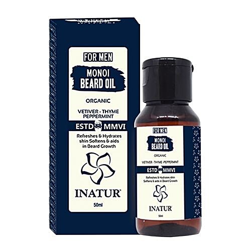 INATUR  Men Monoi Beard Oil, 50 ml  
