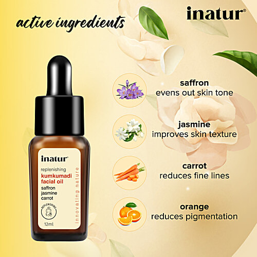 Inatur Kumkumadi Ayurvedic Facial Oil, 12 ml  Organic