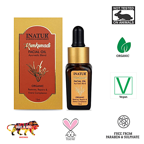 Buy INATUR Kumkumadi Ayurvedic Facial Oil Online at Best Price of Rs