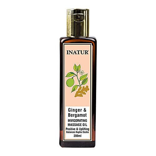 Inatur Invigorating Body Massage Oil, 200 ml  