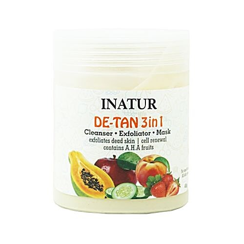 INATUR  De-Tan 3 In 1 Face Cream, 400 g  