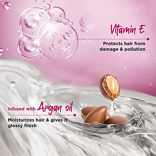 Livon Serum Anti-frizz Serum Spray - For All Hair Types, Damage Protection, With Vitamin B & Argan Oil, 100 ml  With Vitamin B & Argan Oil