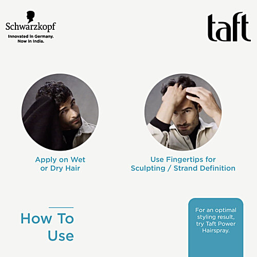 Schwarzkopf Taft Wet Styling Gel, 150 ml No Stickiness, No Residue