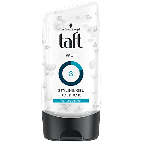 Schwarzkopf Taft Wet Styling Gel, 150 ml No Stickiness, No Residue